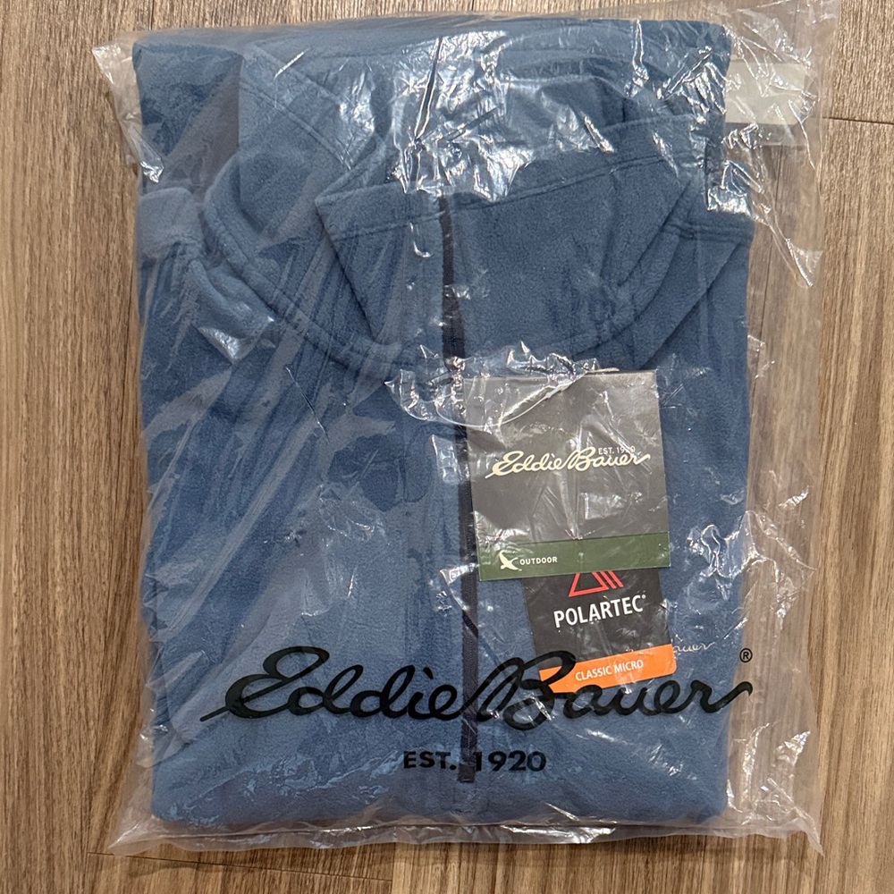 Eddie Bauer Classic Blue Polartec Fleece